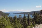 Emerald Bay, Lake Tahoe and the surrounding landscape
